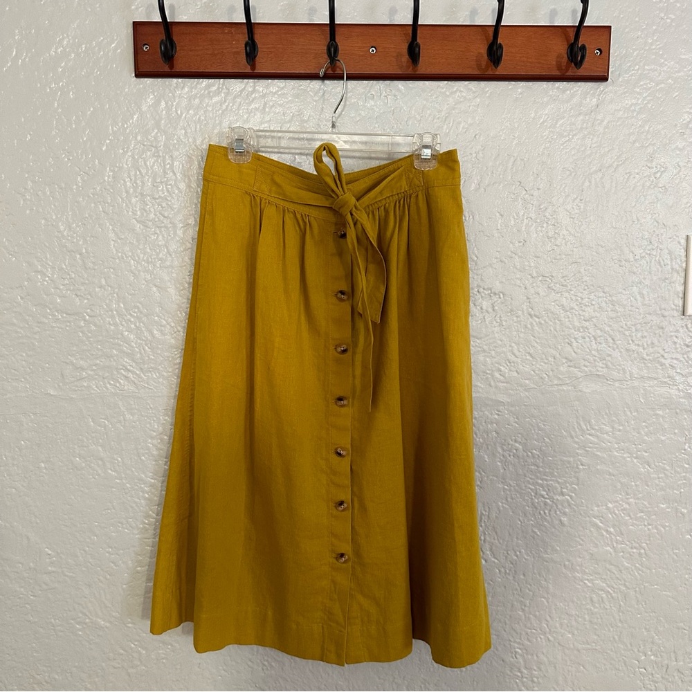 Madewell Paliside Midi Linen Skirt - Picture 5 of 12